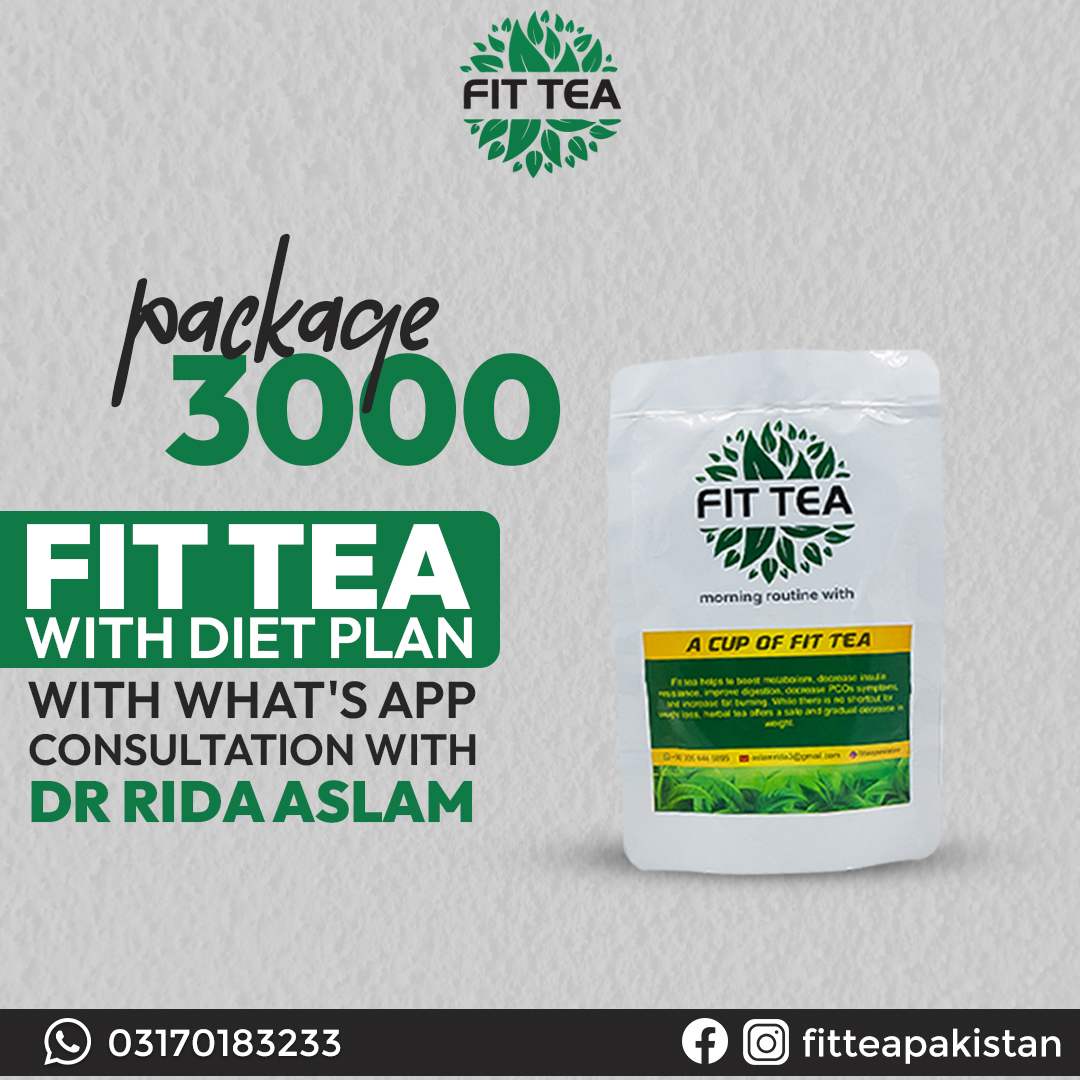 Fit Tea with Diet Plan & WhatsApp Consultation by Dt. Rida Aslam